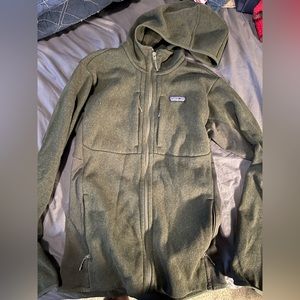 Patagonia Full Zip Sweater with attached hoodie Size Medium
